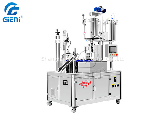 Tipo rotatorio máquina de rellenar los 30PCS/M With de la sola boca 1-100ML del rimel los 2 tanques